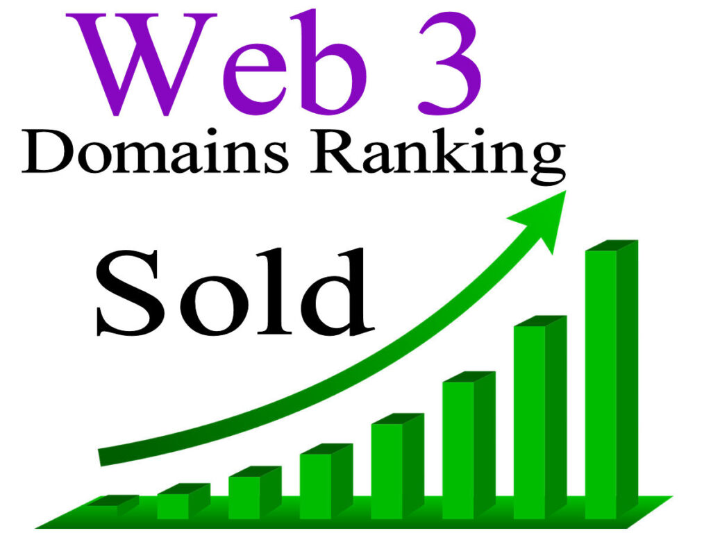 Web 3 domains ranking sold